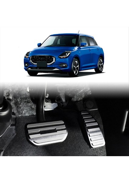 Araba Hızlandırıcı Fren Pedalı Ped Suzuki Swift Zc/zd Serisi 2024+ Sıkma Anti-Fren Çıkartması Için Alüminyum Alaşımını Kaplar (Yurt Dışından) modelleri