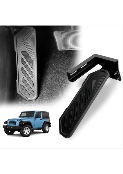 Jeep Wrangler Jk 2007-2017 Için Ölü Pedal Ayağı Dinlenme Pedi, Sol Yan Panel Kayma Önleyici Ayak Pedal Pedleri (Yurt Dışından) indirimleri