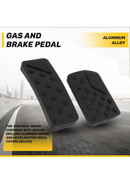 Dodge Durango Jeep Için Grand Cherokee 2011-2021 Sondaj Alüminyum Fren ve Hızlandırıcı Pedal Kapakları (Siyah) (Yurt Dışından) fırsatları
