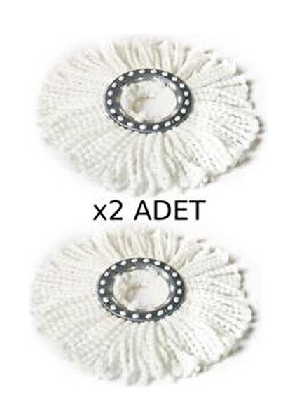 2 Adet Mikrofiber Döner Başlıklı Mop Yedeği 360 Derece Dönme Özelliği ile Temizlik modelleri