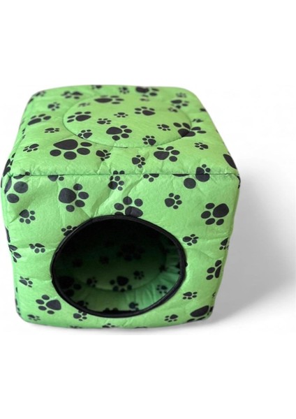 Üç Fonksiyonlu Kedi Yatağı - Yeşil