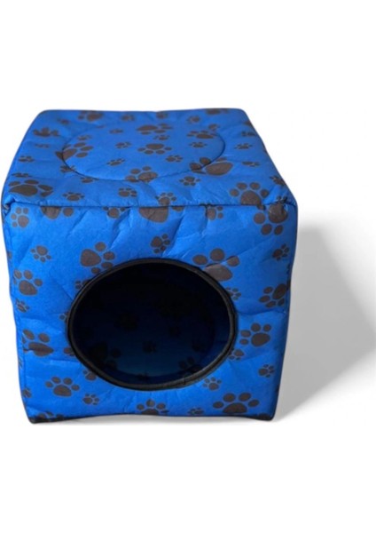 Üç Fonksiyonlu Kedi Yatağı - Mavi