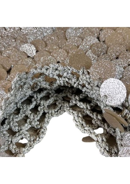 9686 El Yapımı Pullu Payetli Abiye El / Omuz Çantası - 27 x 20 cm