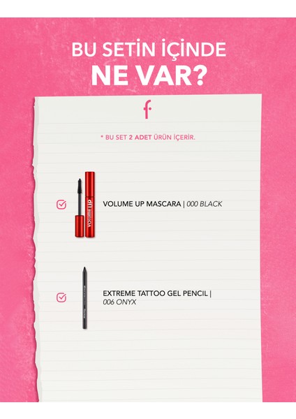 Extreme Volume 2'li Göz Makyajı Seti fiyatları