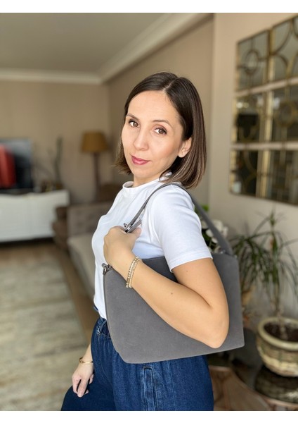 Gri Süet Omuz Çantası fiyatları