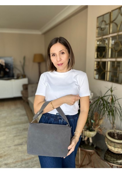 Gri Süet Omuz Çantası fırsatları