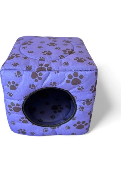 Üç Fonksiyonlu Kedi Yatağı - Mor