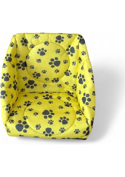 Üç Fonksiyonlu Kedi Yatağı - Sarı modelleri