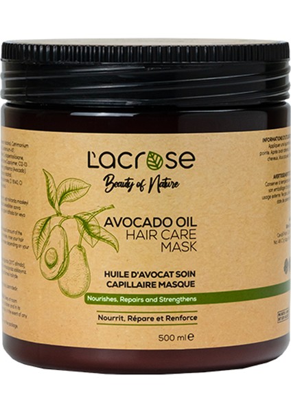 Avokado Yağlı Saç Maskesi - Avocado Oil Hair Care Mask
