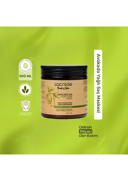 Avokado Yağlı Saç Maskesi - Avocado Oil Hair Care Mask fırsatları