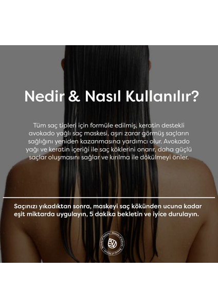 Avokado Yağlı Saç Maskesi - Avocado Oil Hair Care Mask