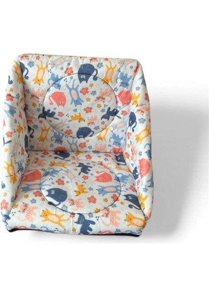 Üç Fonksiyonlu Kedi Yatağı - Desenli Beyaz modelleri