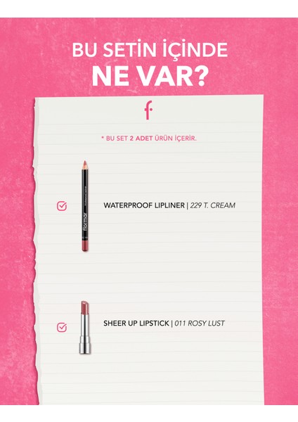 Ikonik Pembe Dudaklar 2'li Makyaj Kombosu fiyatları