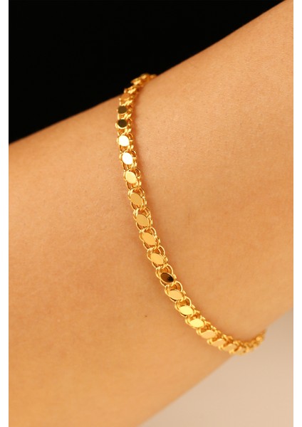 Pullu Model 8 Ayar Altın Bileklik CGKBLK0366