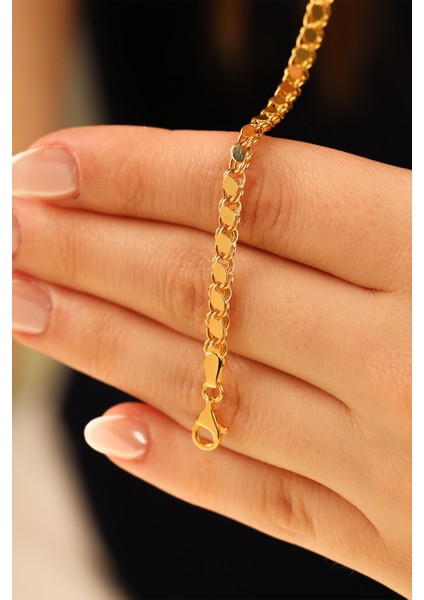 Pullu Model 8 Ayar Altın Bileklik CGKBLK0366 fırsatları