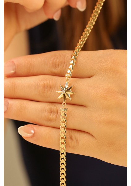 Kutup Yıldızı Figürlü Gurmet 8 Ayar Altın Bileklik CGKBLK0369 fiyatları