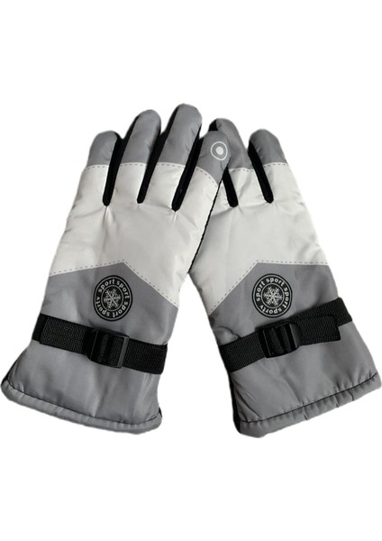 Bisiklet ve Kayak Için Sıcak, Kalın, Polar Astarlı, Rüzgar Geçirmez, Soğuk Geçirmez ve Su Geçirmez Eldivenler (Yurt Dışından)