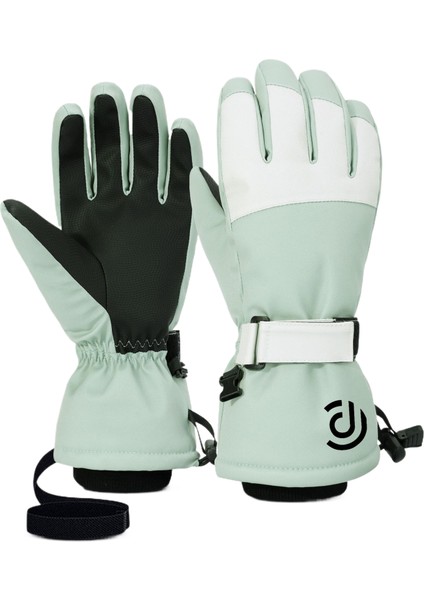 On parmak dokunmatik ekranlı, kalınlaştırılmış, rüzgar geçirmez, su geçirmez ve çok katmanlı sıcak kayak ve bisiklet eldivenleri (Yurt Dışından)