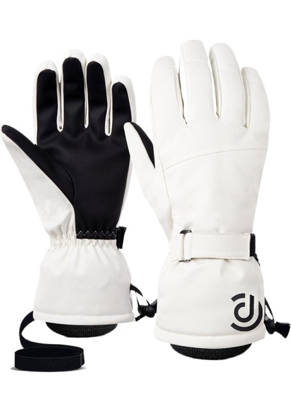 On parmak dokunmatik ekranlı, kalınlaştırılmış, rüzgar geçirmez, su geçirmez ve çok katmanlı sıcak kayak ve bisiklet eldivenleri (Yurt Dışından)