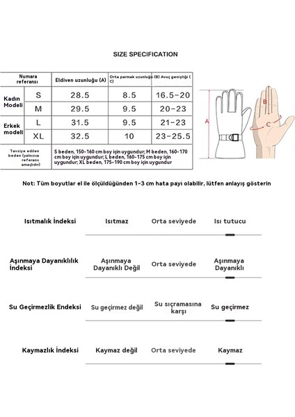 On Parmak Dokunmatik Ekranlı, Kalınlaştırılmış, Rüzgar Geçirmez, Su Geçirmez ve Çok Katmanlı Sıcak Kayak ve Bisiklet Eldivenleri (Yurt Dışından) fırsatları