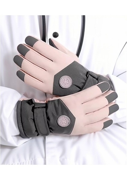 Sıcak, Polar Astarlı, Kalınlaştırılmış, Rüzgar Geçirmez, Donmaya Dayanıklı, Soğuğa Dayanıklı Açık Hava Bisiklet, Kayak, Dokunmatik Ekran Eldivenleri (Yurt Dışından) modelleri