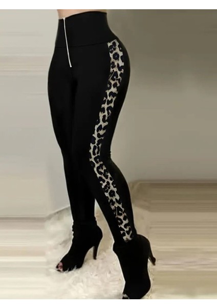 Yaman Market Kadın Yüksek Bel Yan Şerit Detaylı Dalgıç Tayt modelleri