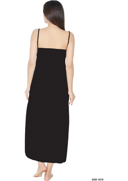 Kadın Elbise Içi Boydan Astar Ince Uzun Ayarlanabilir Askılı Düz Jüpon Kombinezon fiyatları