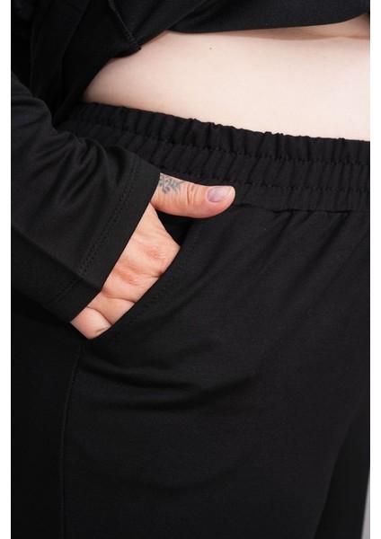 Yaman Market Kadın Yeni Sezon Uzun Kollu Ribana Detay Ikili Takım