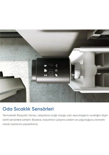 Akıllı Termostatik Radyatör Vanası Wi-Fi Bağlantılı ve Uzaktan Kontrol fırsatları