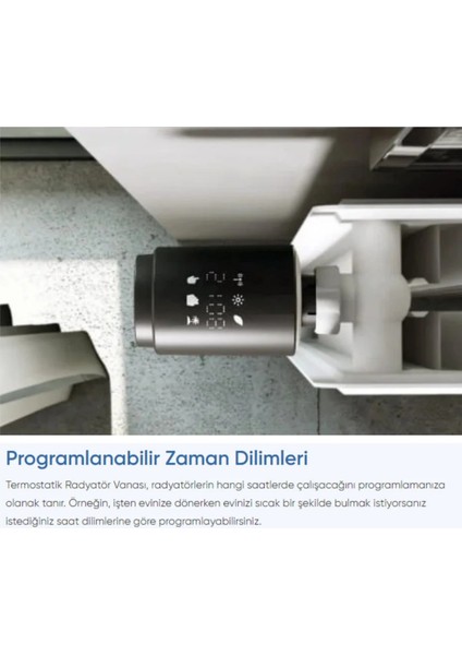 Akıllı Termostatik Radyatör Vanası Wi-Fi Bağlantılı ve Uzaktan Kontrol indirimleri
