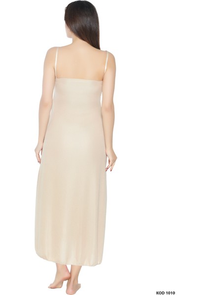 Kadın Elbise Içi Boydan Astar Ince Uzun Ayarlanabilir Askılı Düz Jüpon Kombinezon fiyatları