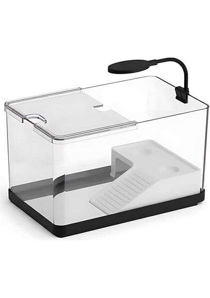 Haqos Turtle Simple 30 Ledli Plastik Kaplumbağa Bahçesi 30X19X18,5CM