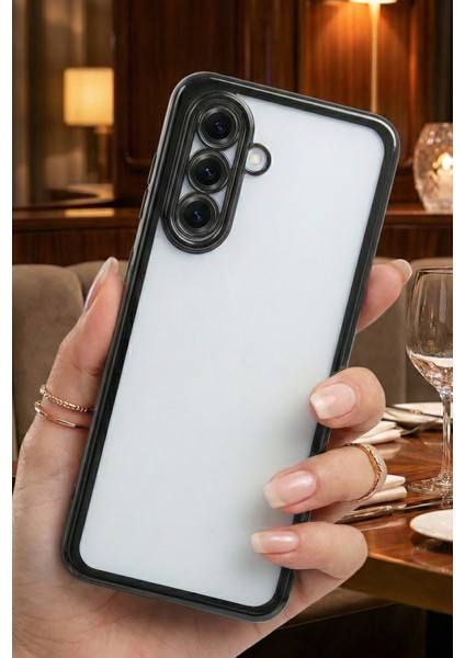 Samsung Galaxy A35 5g Uyumlu 3D Kamera Korumalı Şeffaf Tasarım Bumper Kılıf