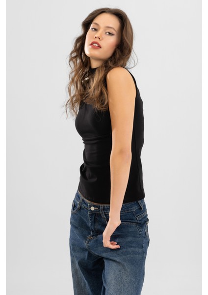 Kadın Pamuklu Balıkçı Yaka BODY 6320 Siyah modelleri