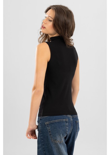 Kadın Pamuklu Balıkçı Yaka BODY 6320 Siyah fırsatları