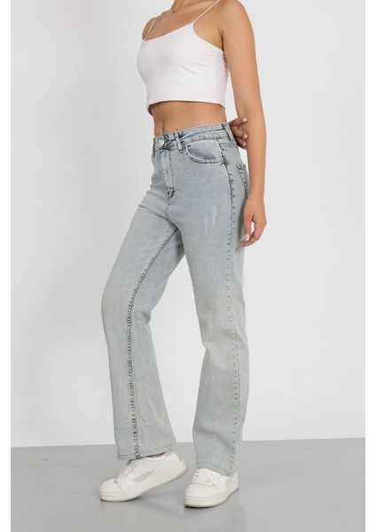 Buz Mavi Palazzo Pantolon modelleri