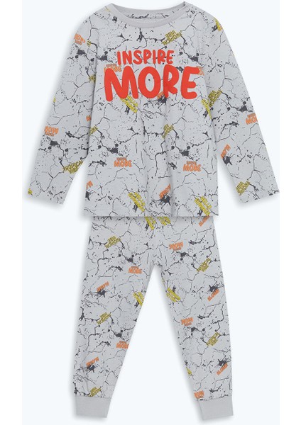 Yeni Sezon Bisiklet Yaka Erkek Çocuk Pijama Takımı