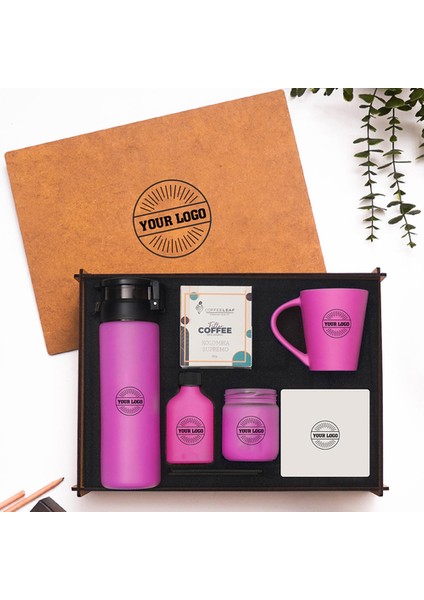 Ahşap Kutulu Kurumlara Özel Hediye Seti 3626-15