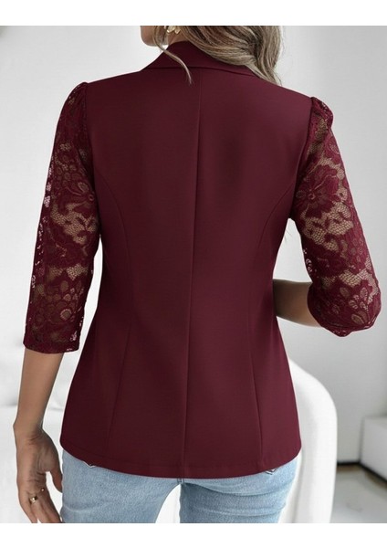 Yaman Market Kadın Uzun Kollu Truvakar Kol Önden Düğmeli Cepli Dantelli Atlas Ceket modelleri