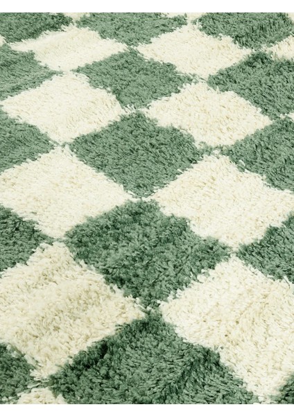 Küçük Boy Damalı Desen Banyo Paspası Kaymaz Taban 80X50 40X50 Yıkanabilir Chess modelleri