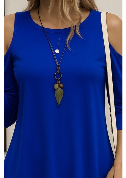 Yaman Market Kadın Omuzlardan Açık Sıfır Yaka Asimetrik Kesim Detay Viskon Bluz fiyatları