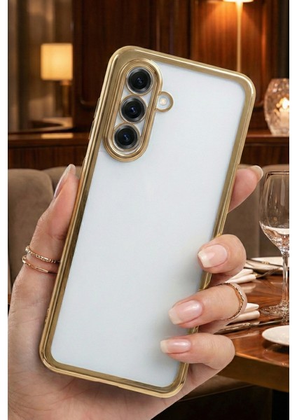 Samsung Galaxy A35 5g Uyumlu 3D Kamera Korumalı Şeffaf Tasarım Bumper Kılıf