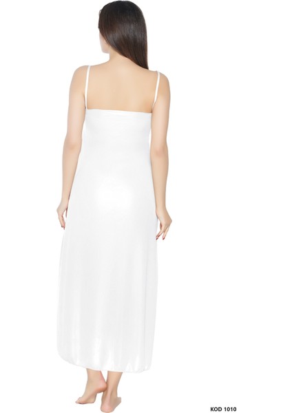 Kadın Elbise Içi Boydan Astar Ince Uzun Ayarlanabilir Askılı Düz Jüpon Kombinezon fiyatları