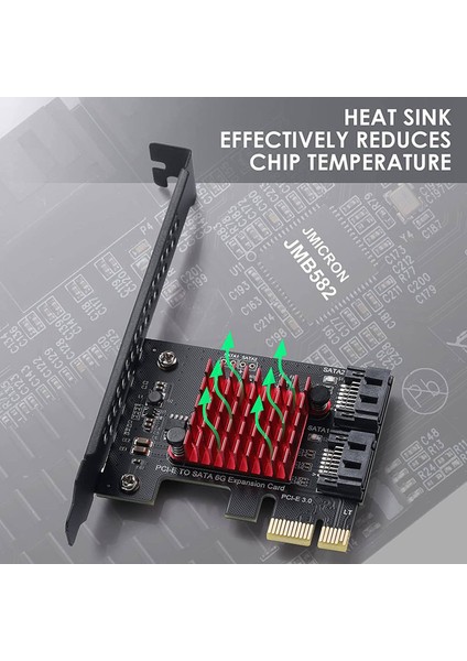 Pcıe - 2 Bağlantı Noktalı Sata 3.0 6 Gbps SSD Adaptörü Pcı-E Pcı Express (Yurt Dışından) fiyatları