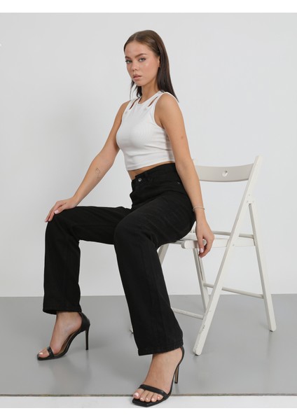Siyah Palazzo Pantolon fırsatları