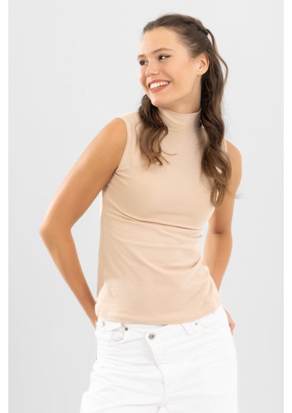 Kadın Pamuklu Balıkçı Yaka BODY 6320 Ten Rengi modelleri
