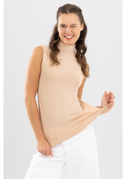 Kadın Pamuklu Balıkçı Yaka BODY 6320 Ten Rengi fırsatları