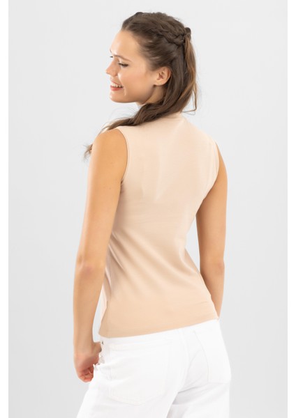 Kadın Pamuklu Balıkçı Yaka BODY 6320 Ten Rengi