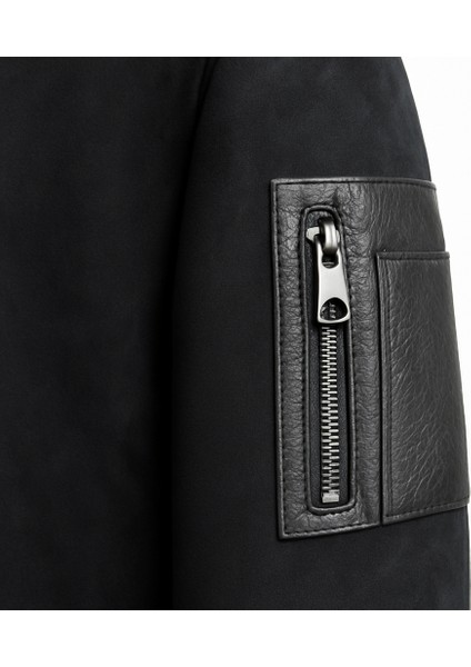 Erkek Kürk Yakalı Nakışlı Pilot Montu modelleri