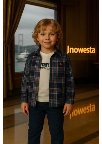 Erkek Çocuk Orta Kalınlıkta Kaşe Gömlekli Özel Kombinli 3'lü Takım modelleri